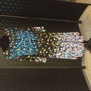 Ashley Stewart dress size 18/20 Black/Confetti